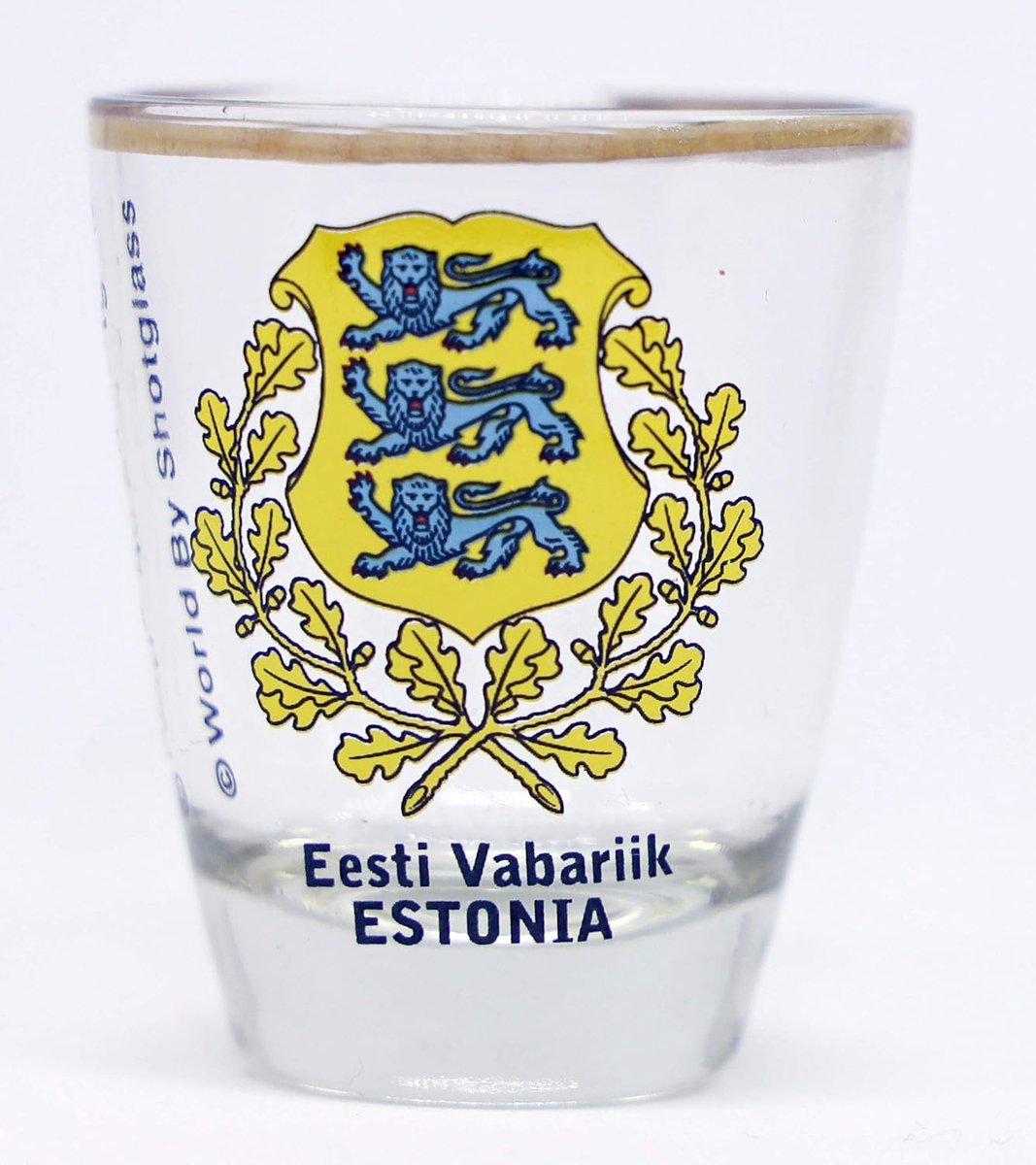 Unieke Verzamelsouvenir Shotglas uit Estland