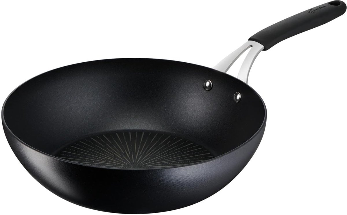 28 cm Antiaanbak Wokpan - Ideaal voor Koken en Bakken