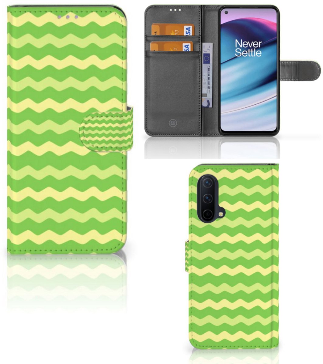 OnePlus Nord CE 5G Telefoon Hoesje Waves Green