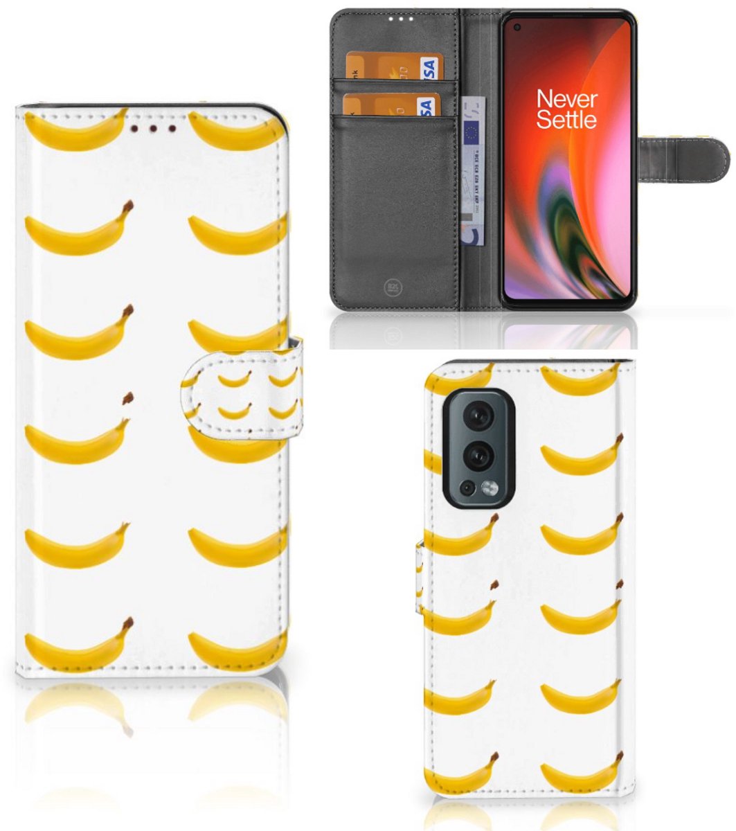 OnePlus Nord 2 5G Book Cover Banana