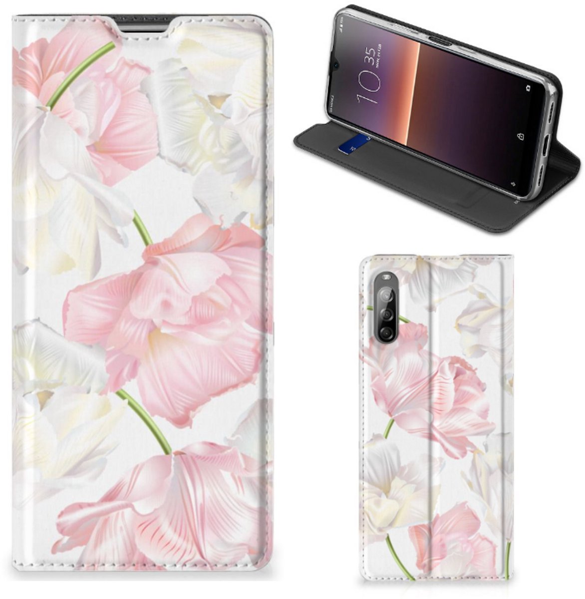 Sony Xperia L4 Smart Cover Lovely Flowers