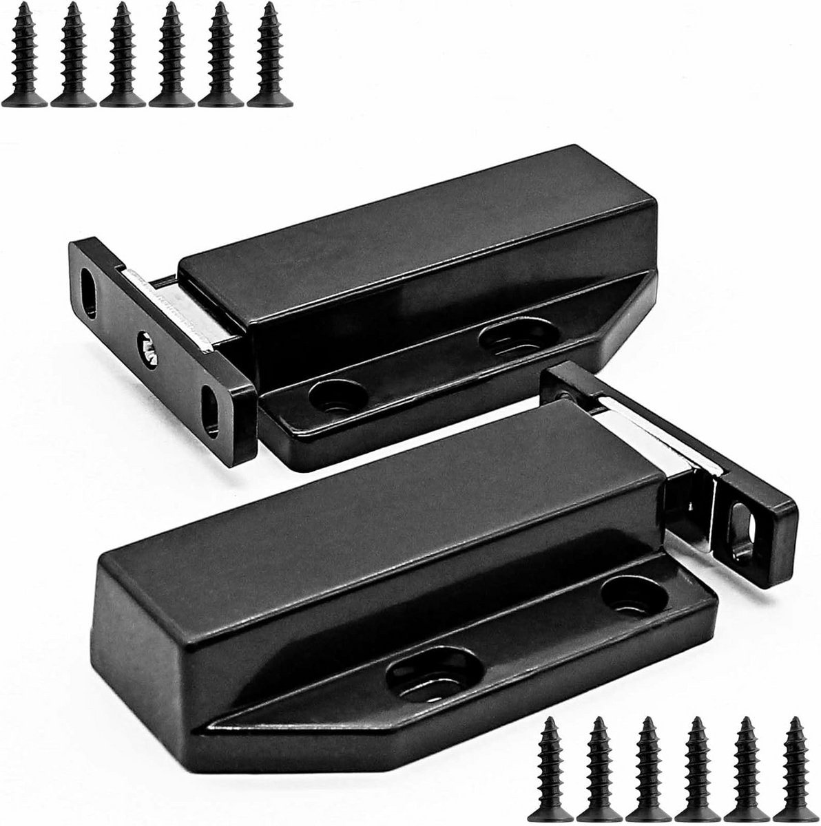 Magnetische Druksluitingen - 2 Stuks Zware Magnetische Aanraakvergrendelingen voor Kasten en Laden