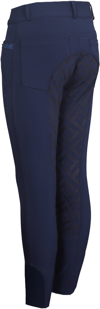 La Valencio Paardrijbroek La Valencio Lvxenia Full Grip Kids Donkerblauw - XS