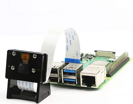 5MP 1080P Camera Module voor Raspberry Pi, Webcam met Behuizing en Flex Kabel van Merkloos — afbeelding 4
