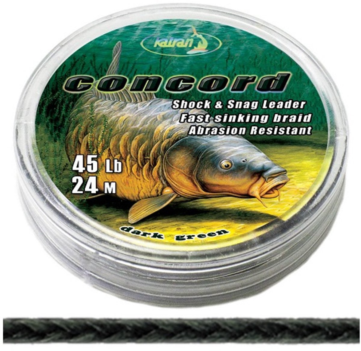 Katran Leadermateriaal CONCORD Shock Snag Leader 35lb 24mtr