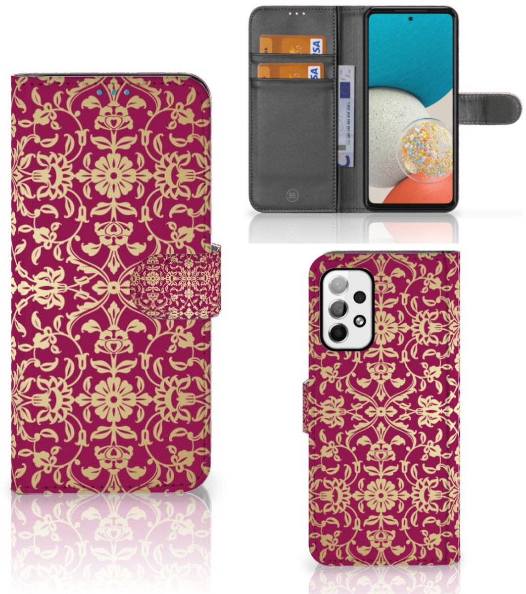 Wallet Case Samsung Galaxy A73 5G Barok Pink