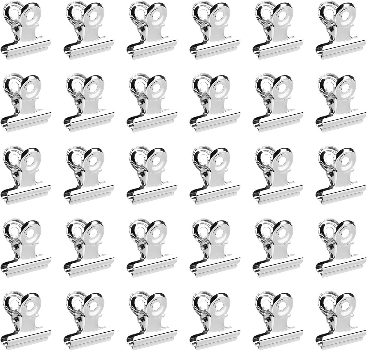 Mini Metalen Scharnier Clips - 30 Stuks - Klemmen voor Organisatie en Creatieve Projecten