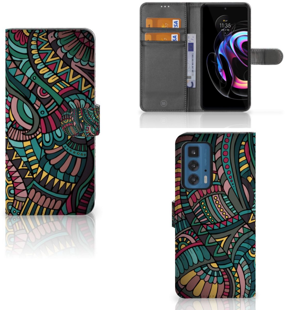 Motorola Edge 20 Pro Telefoon Hoesje Aztec