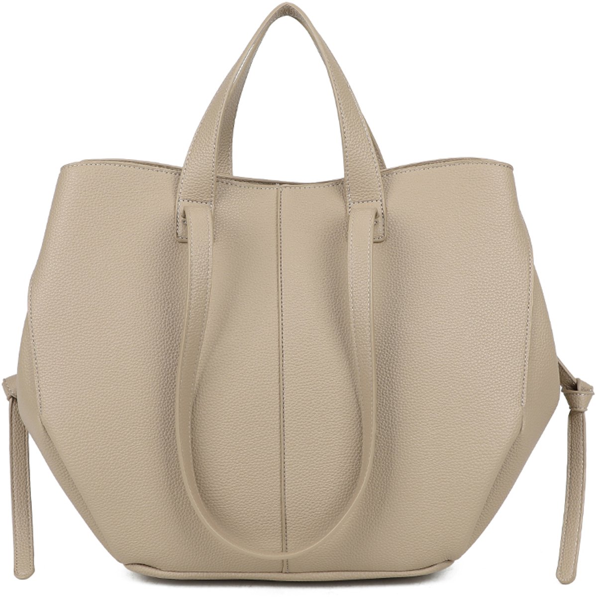 Gallantry® Dames Handtas – Shopper Tas – Schoudertas Dames – Werk Tas met Rits – Ruime Dames Tas - Taupe