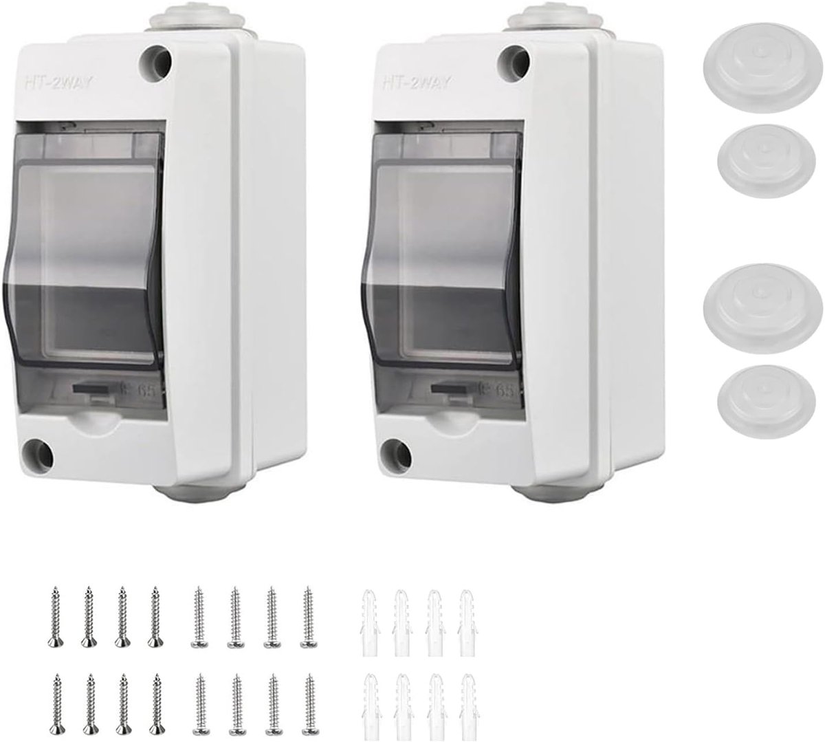 Verdeelkast met 3 modules voor binnen en buiten - IP65 waterdicht, compact en veilig