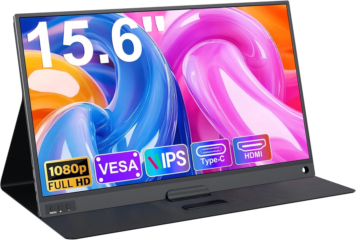 Draagbare Monitor 15,6 Inch FHD 1920x1080 met HDMI en USB-C
