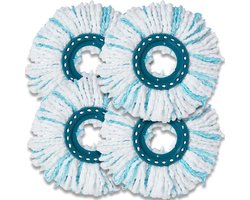 Vervangende Clean Twist Disc Mop - 4 stuks - geschikt voor Leifheit Mop - microvezelmop geschikt voor Leifheit Clean Twist Disc Mop-systemen - voor alle vloertypen