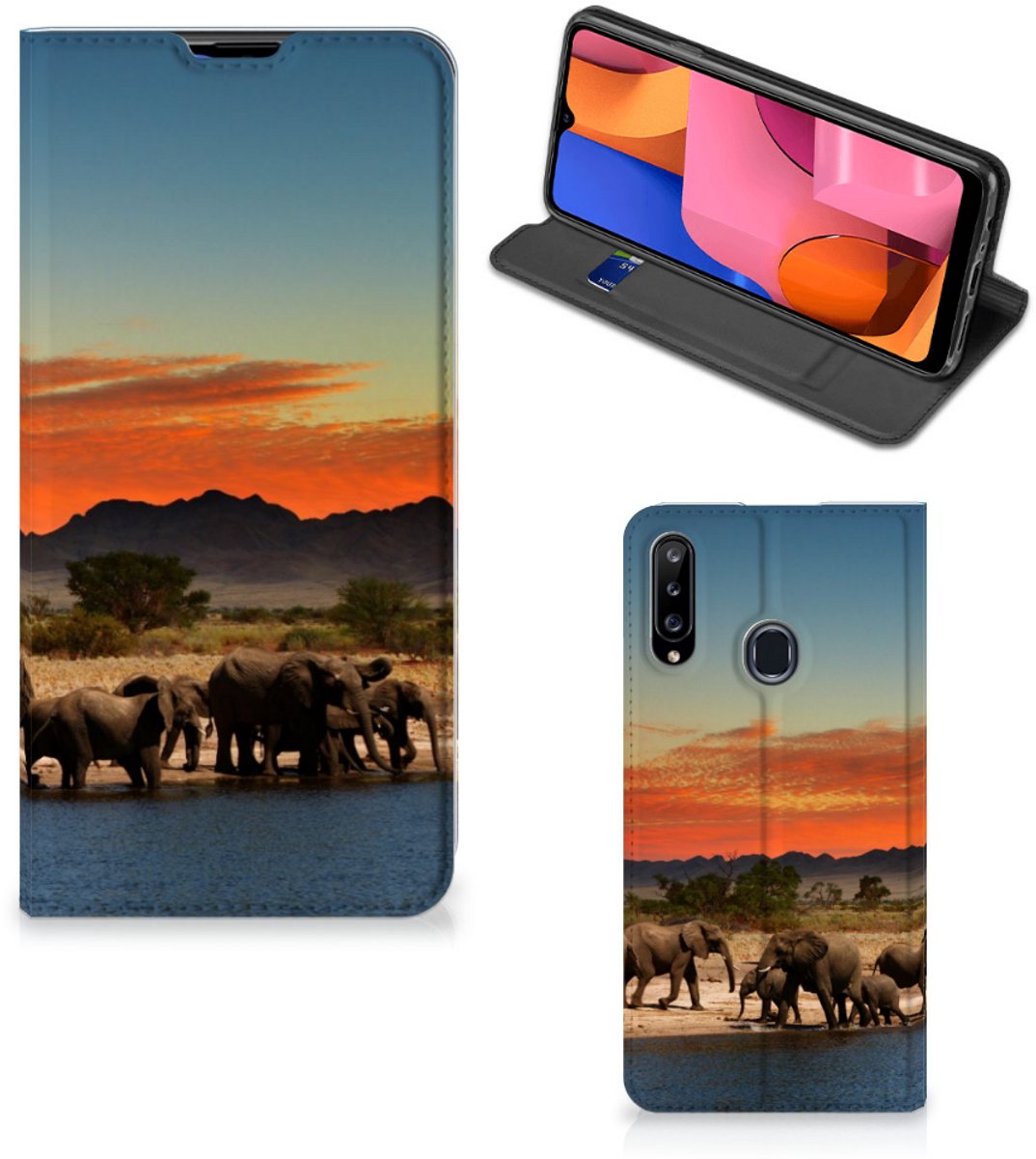 Samsung Galaxy A20s Hoesje maken Olifanten