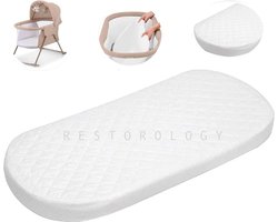 Ademend Kinderwieg Matras - Hypoallergene Moses Mandmatras - 78 x 41 x 4 cm