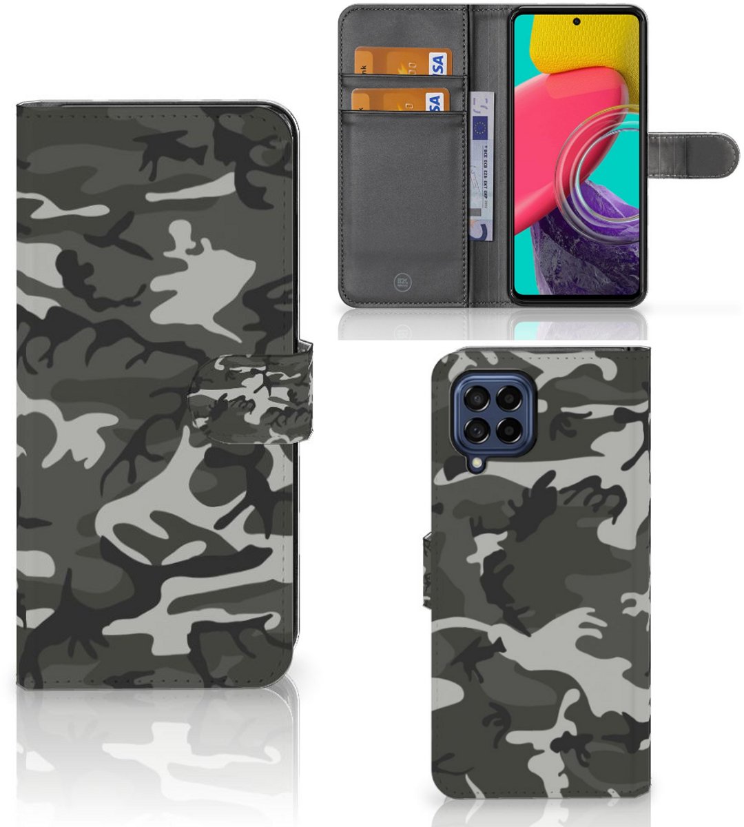 Samsung Galaxy M53 Telefoon Hoesje Army Light