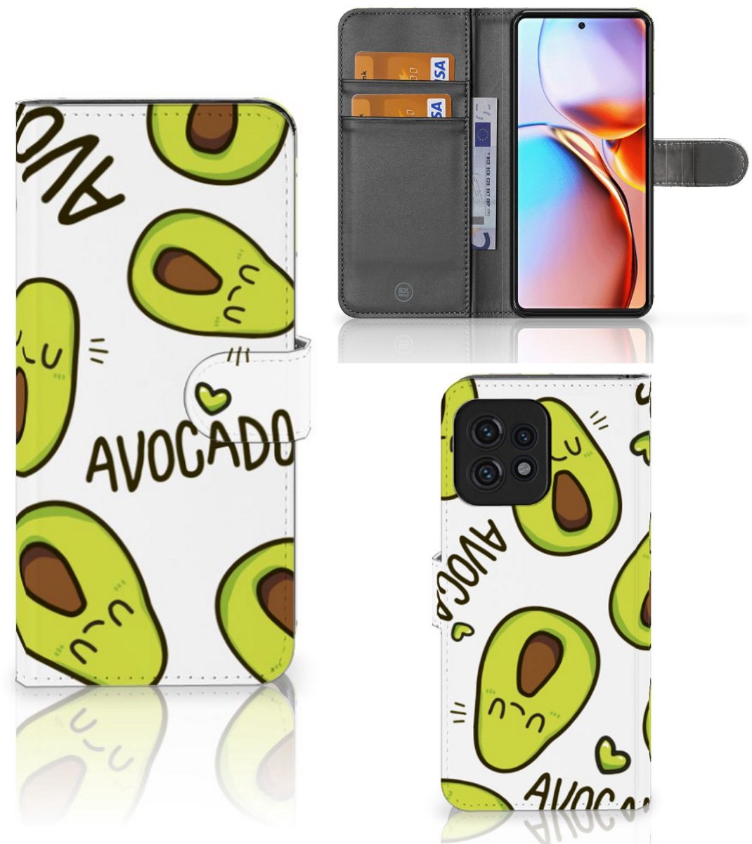 Motorola Edge 40 Pro Leuk Hoesje Avocado Singing