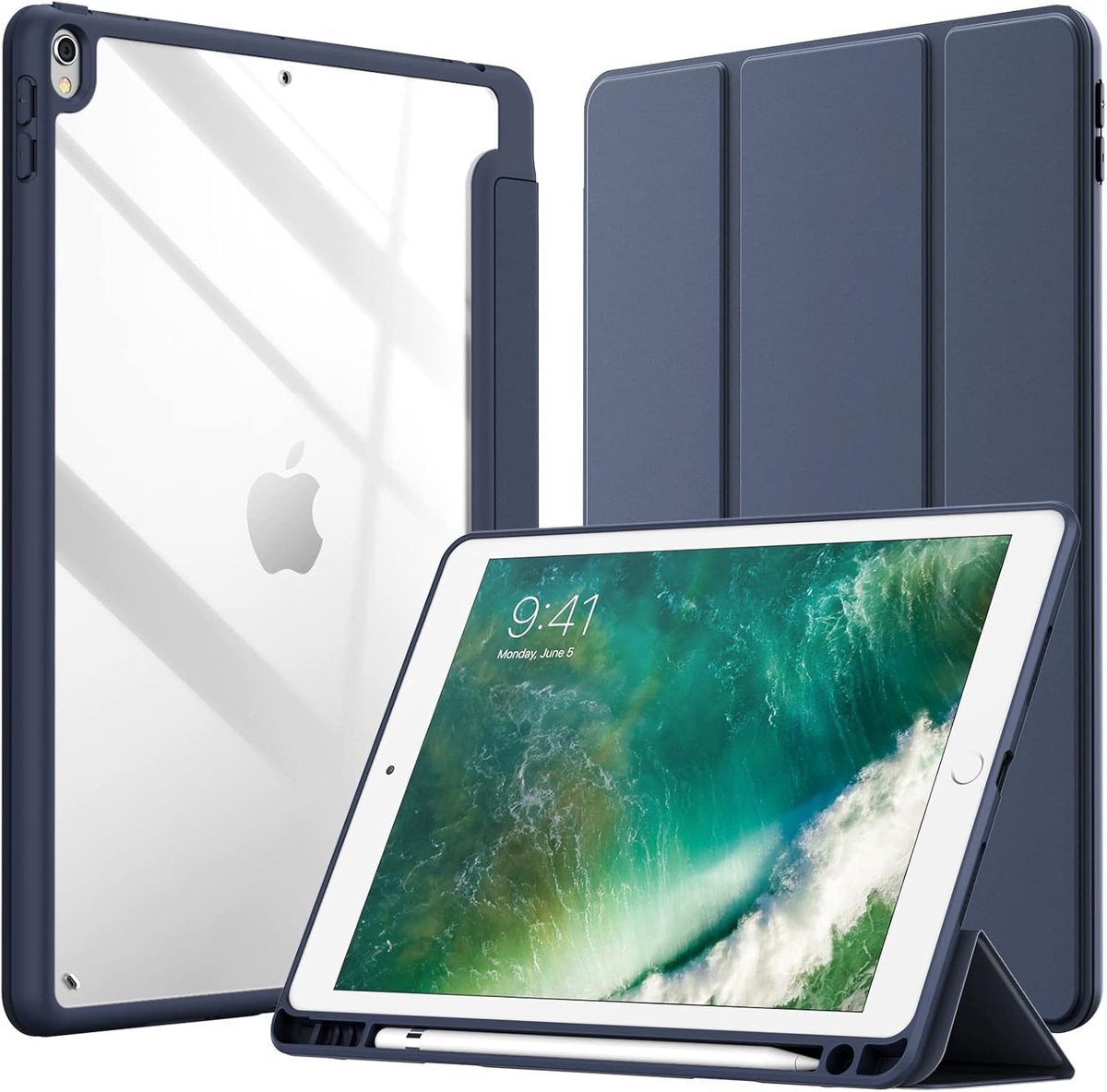 Slimme Shockproof Tablet Case voor iPad Air 3 en iPad Pro 10.5-Inch met Pencil Holder