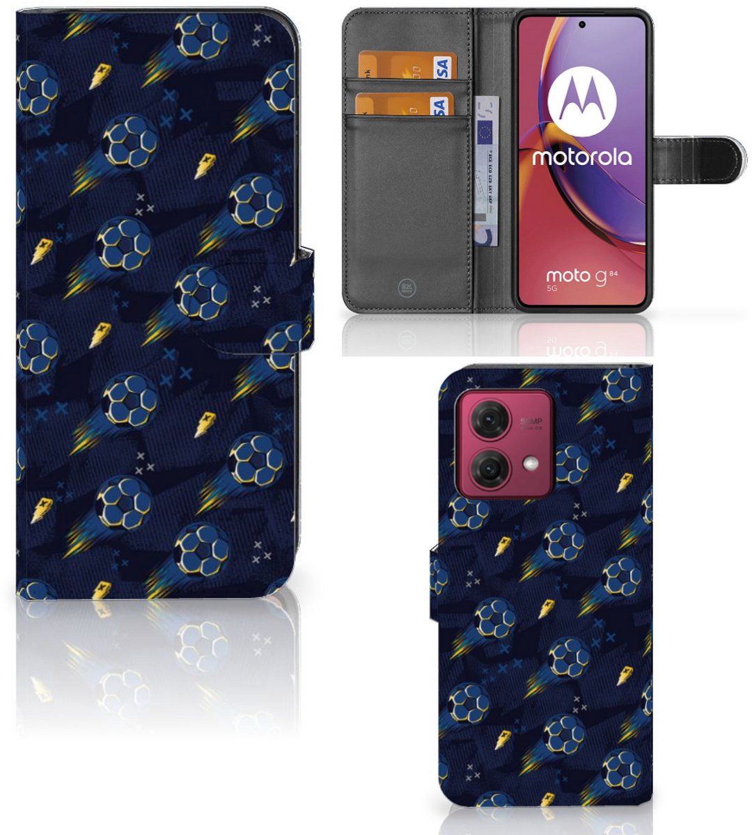 Telefoon Hoesje voor Motorola Moto G84 Voetbal