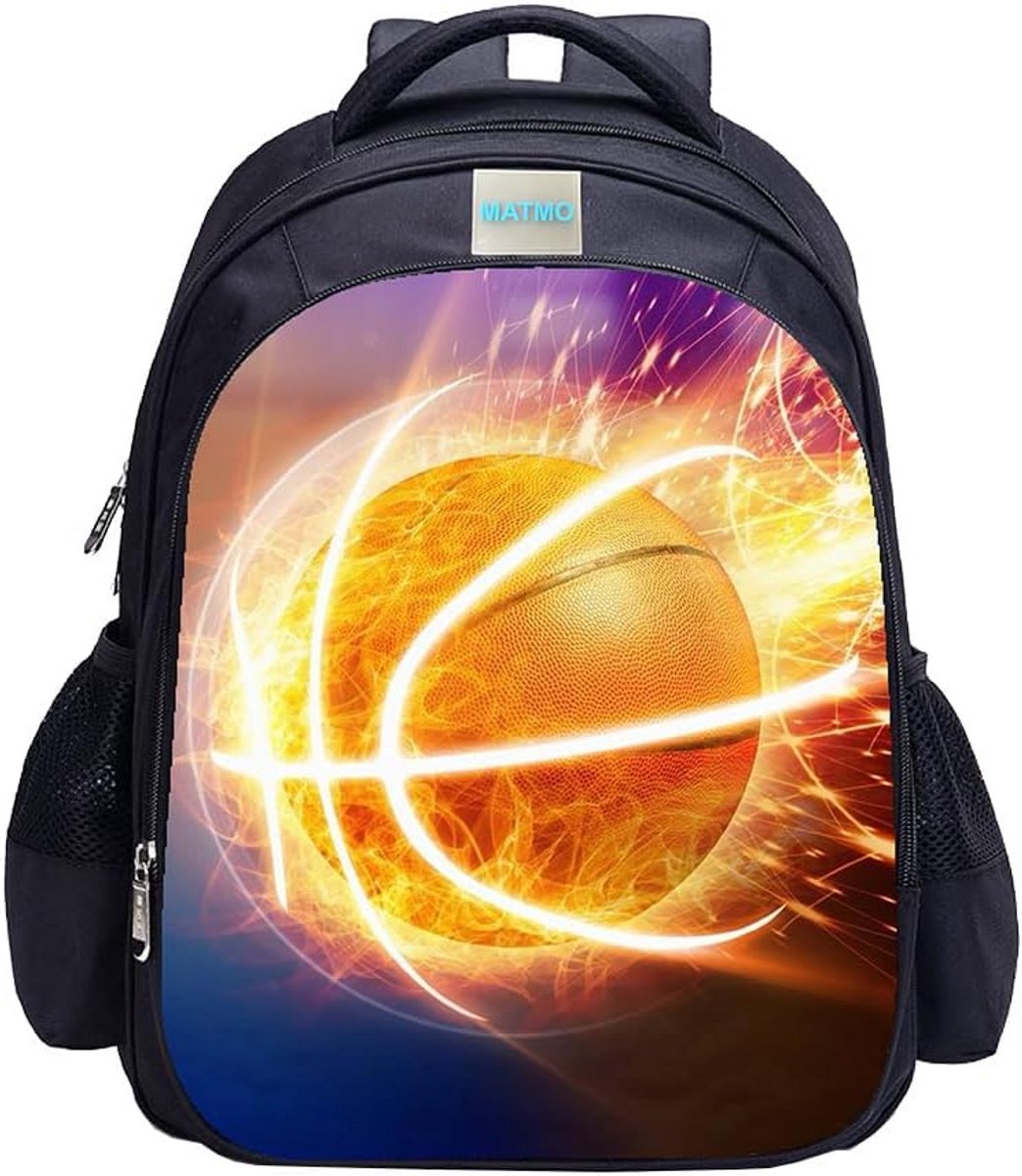Voetbalrugzak voor jongens met cool voetbalpatroon - ideale schooltas