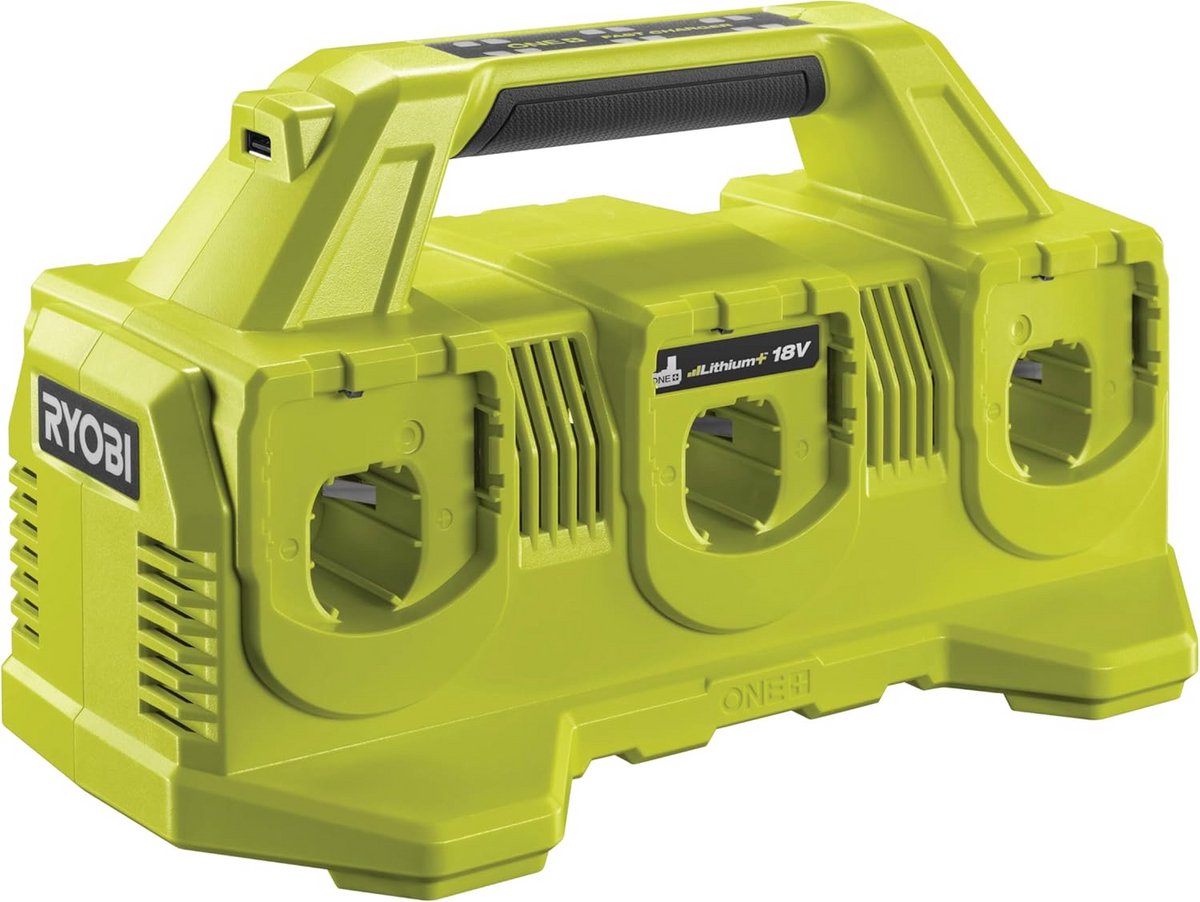 Accu Laadstation 18V met USB-aansluiting - 6-voudig Opladen en Wandmontage
