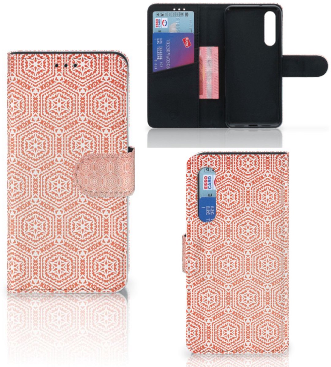 Xiaomi Mi 9 SE Telefoon Hoesje Pattern Orange