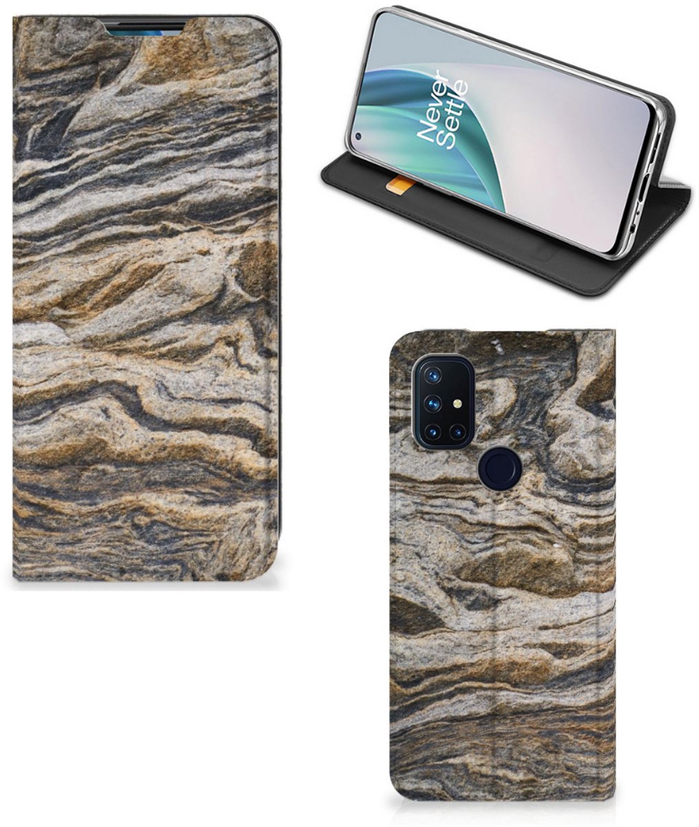 Standcase Hoesje voor OnePlus Nord N10 5G Standcase Steen