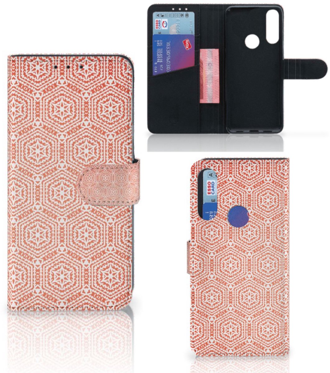 Alcatel 1S 2020 Telefoon Hoesje Pattern Orange