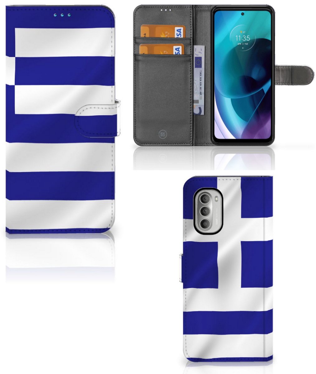 Motorola Moto G51 5G Bookstyle Case Griekenland