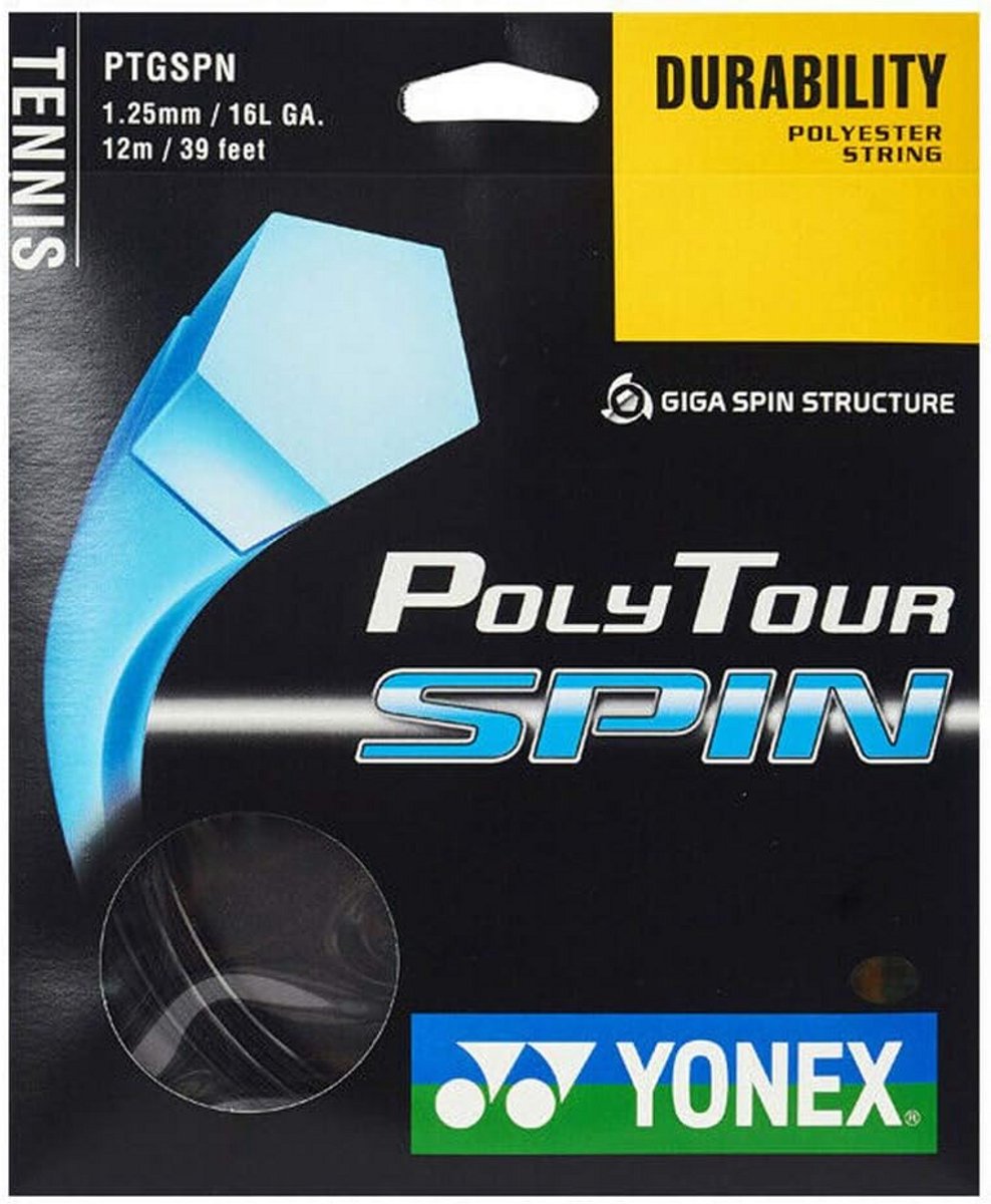 Tennis Snaar Set - Poly Tour Spin 1.25mm - Vijfhoekig Profiel voor Maximale Spin en Controle