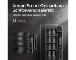 Xenon Smart X6832 Elektrische Schroevendraaierset 68 bits-delig – Precisie Bitset met Houder – Magnetisch – Reparatieset voor Elektronica, Bril, Laptop & Telefoon