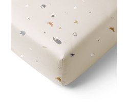 Petite Amélie Hoeslaken 70x140 cm - 100% biologisch katoenen - Sea Life