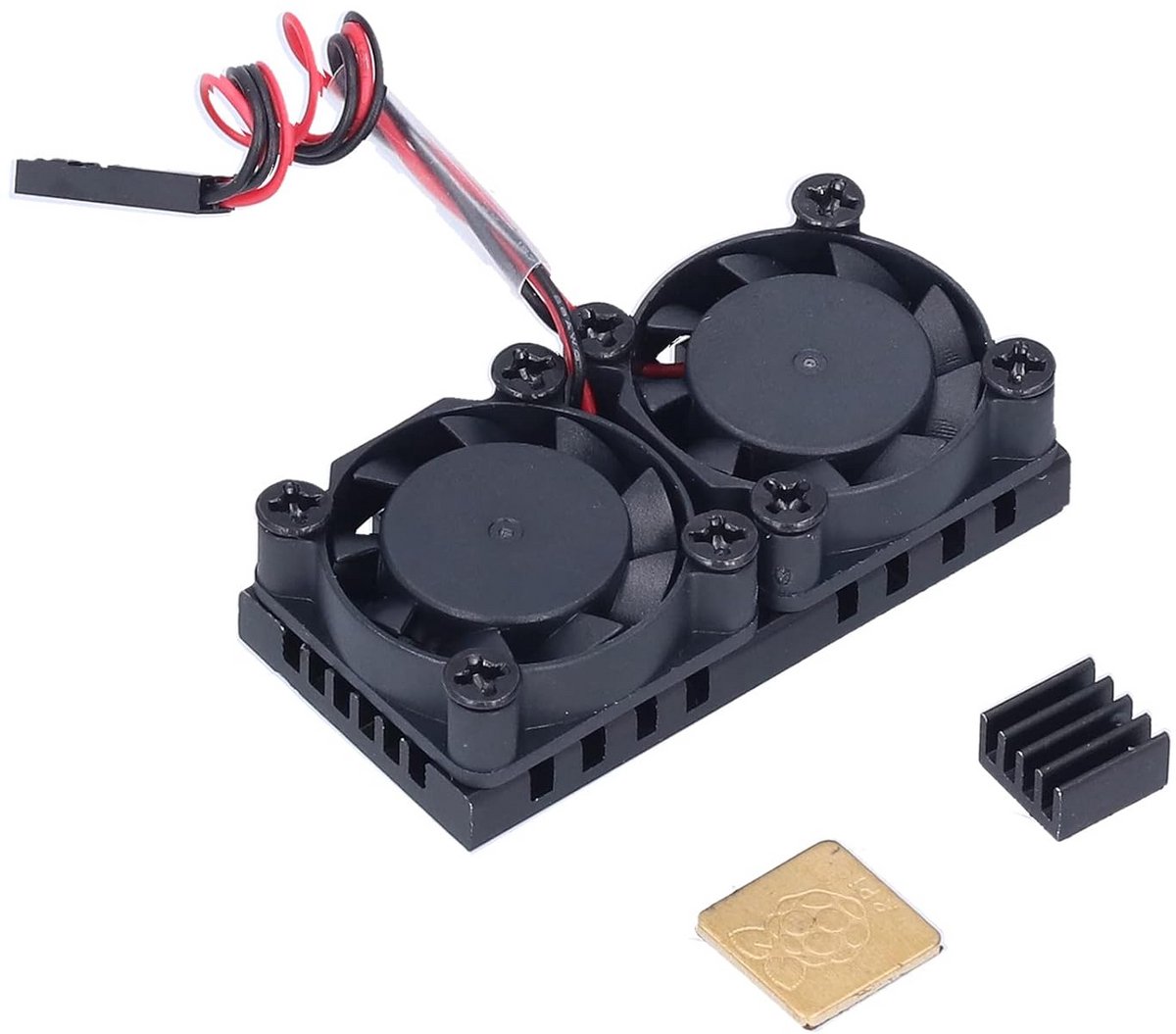 Dubbele CPU Koeler met Ventilator voor Single Board Computers (3B, 3B+, 4, 4B)