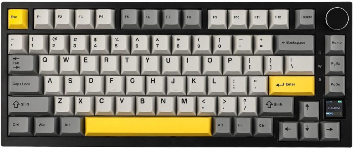 Mechanical Keyboard - Mechanisch Toetsenbord Gaming - Zwart en Geel