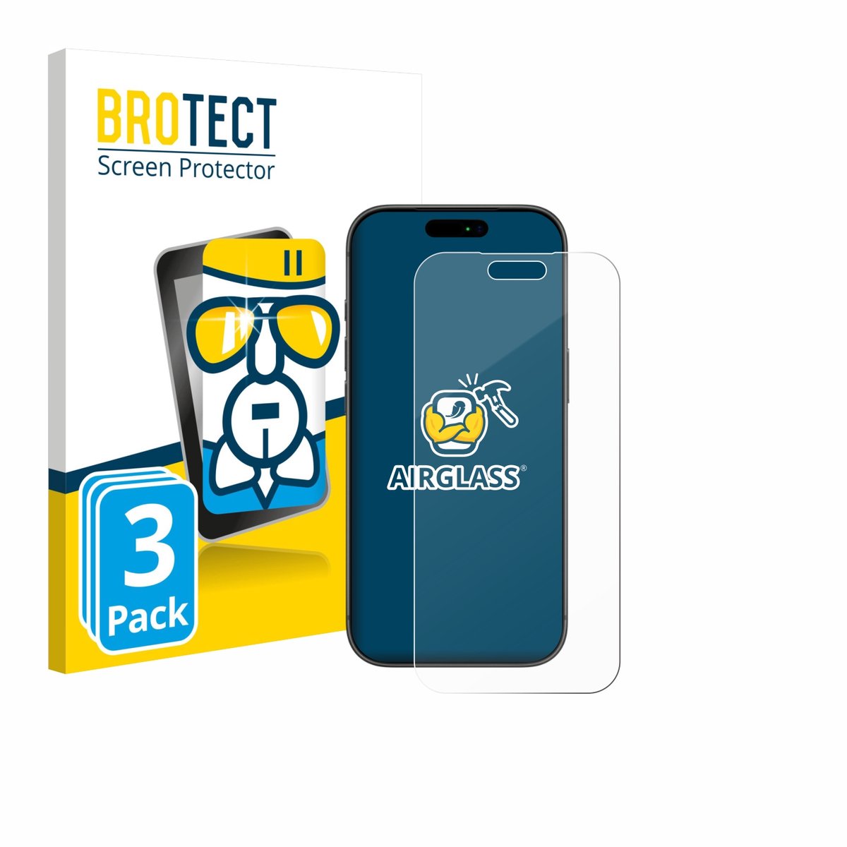 Screenprotector 3 Stuks voor Apple iPhone 17 Pro Max Beschermglas transparant