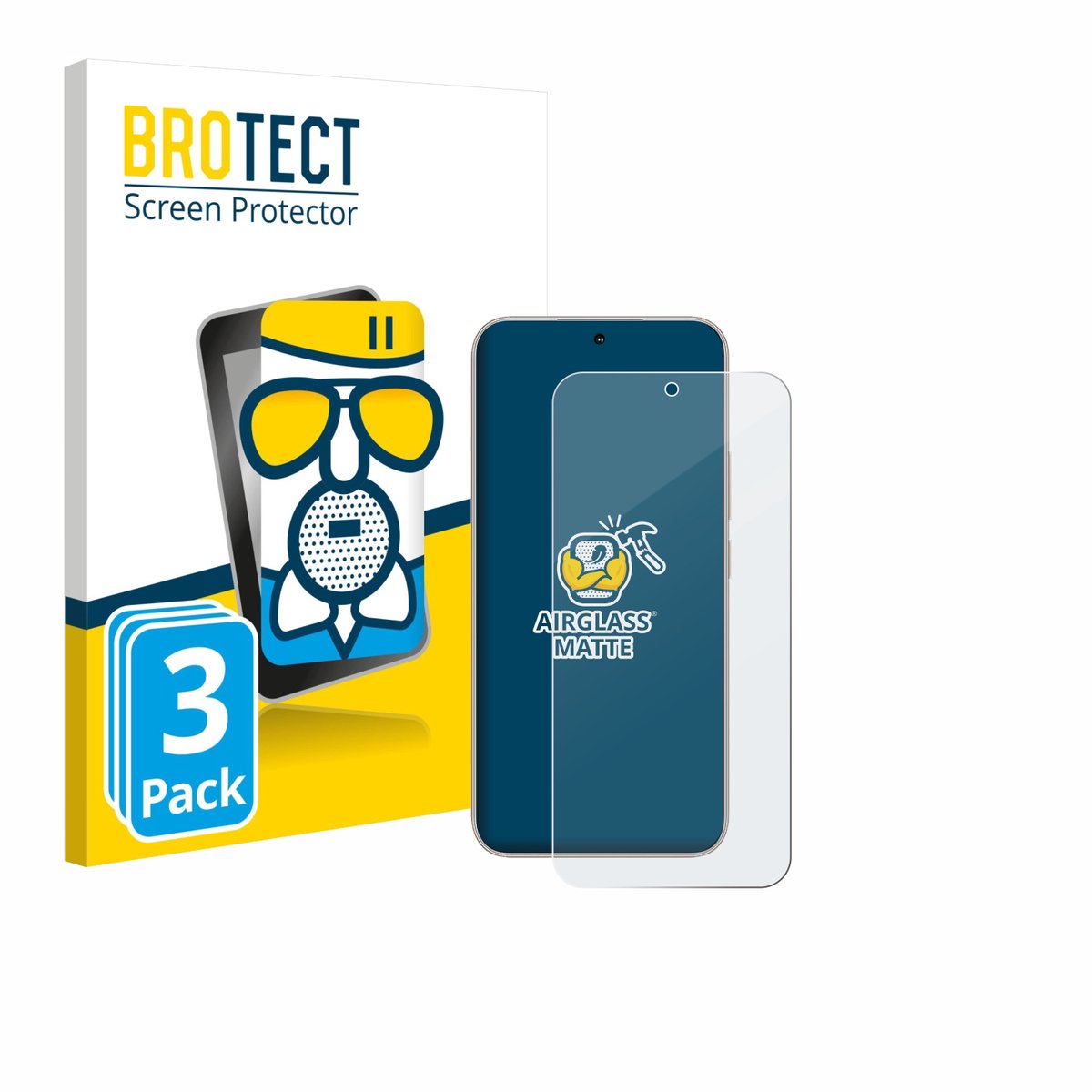 BROTECT - Screenprotector voor Honor 400 - Folie Beschermfolie Beschermglas matte 3 Stuks