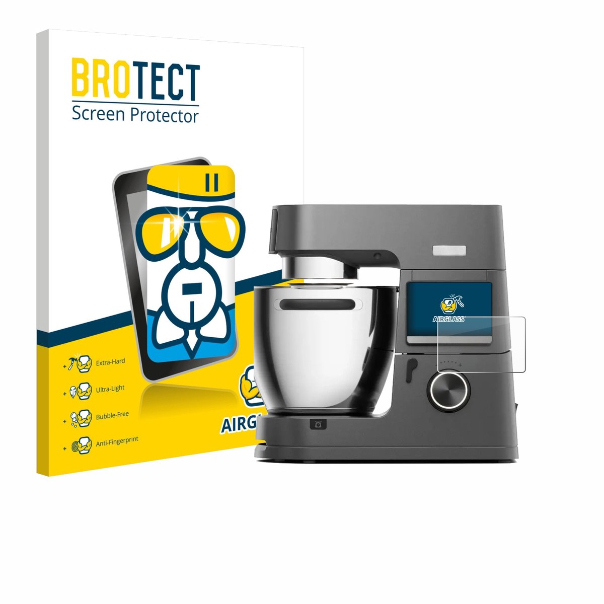 Screenprotector voor Kenwood Cooking Chef KCL96.004DG Beschermglas transparant