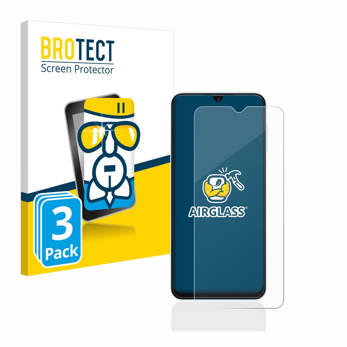 Screenprotector 3 Stuks voor Samsung Galaxy A13 Beschermglas transparant