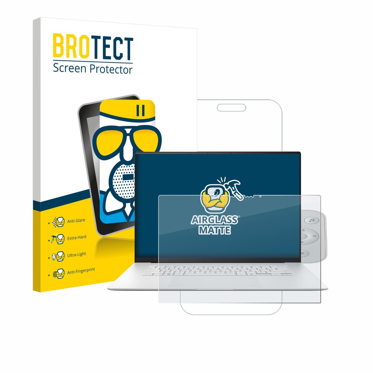 BROTECT - Screenprotector voor ASUS ZenBook S 16 - Folie Beschermfolie Beschermglas matte