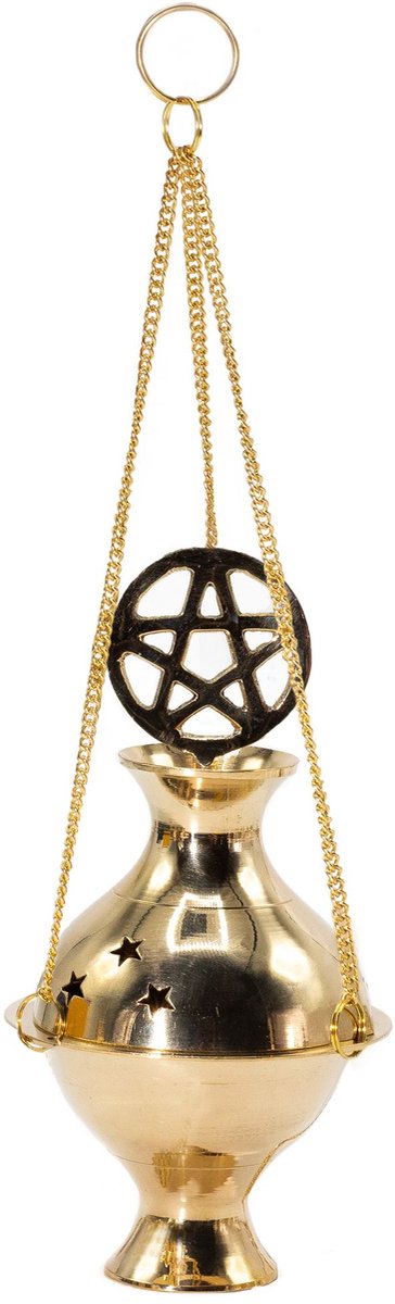 Wierookbrander met ketting Pentagram