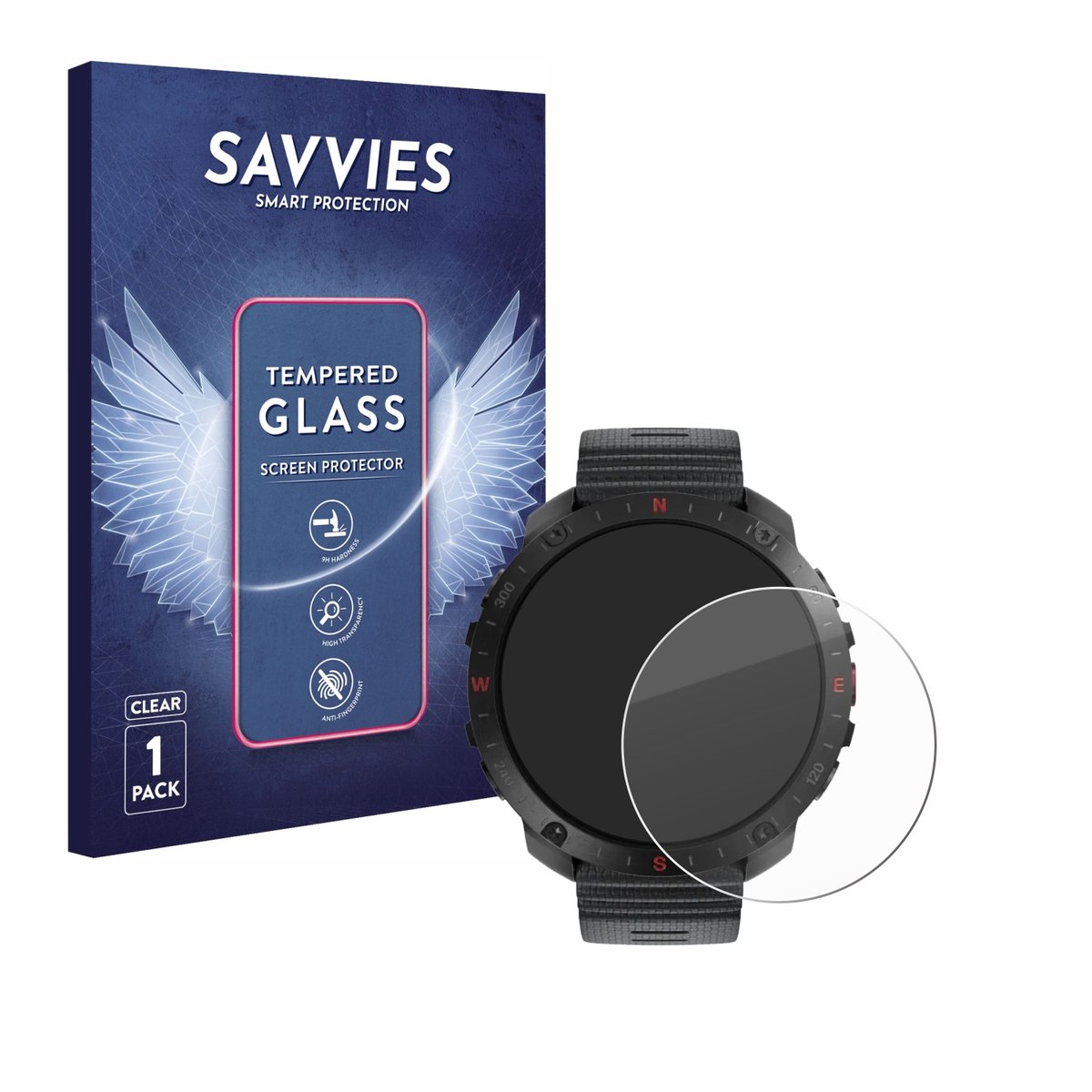Savvies - Glas Screenprotector voor Polar Grit X2 Pro - Gehard Beschermglas 9H