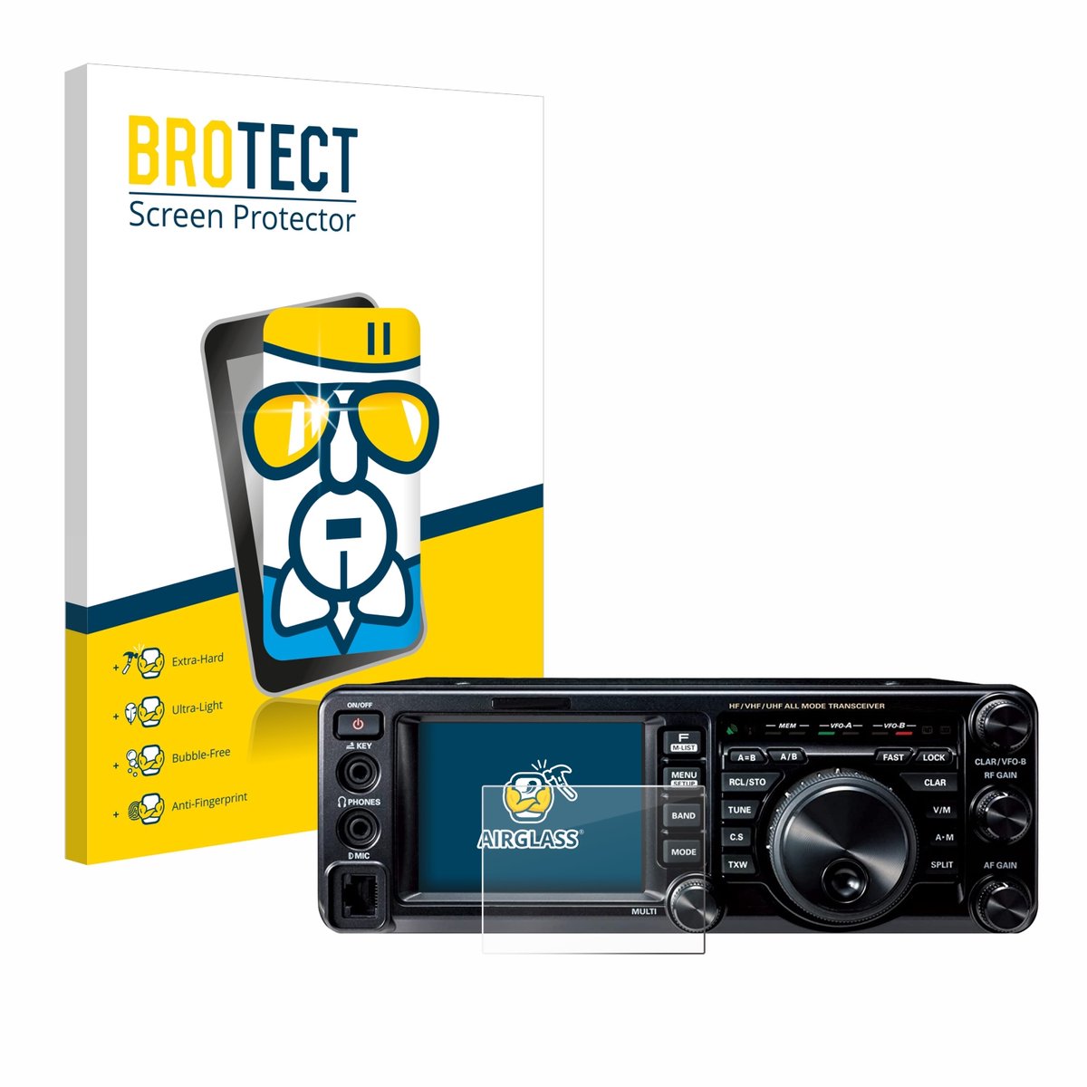 Screenprotector voor Yaesu FT-991A Beschermglas transparant
