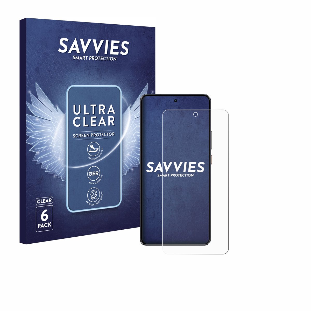 Savvies - Screenprotector voor realme GT 7 - Folie Beschermfolie transparant 6 Stuks