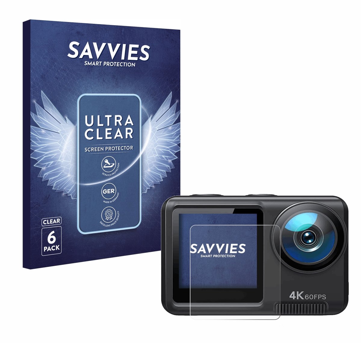 Savvies - Screenprotector voor Wolfang GA420 - Folie Beschermfolie transparant 6 Stuks