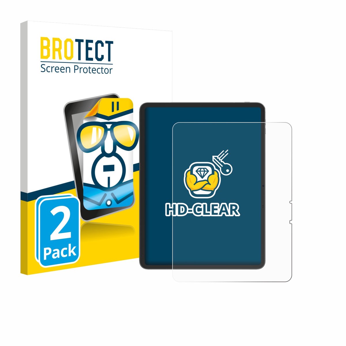 BROTECT - Screenprotector voor Blackview Link 8 - Folie Beschermfolie transparant 2 Stuks