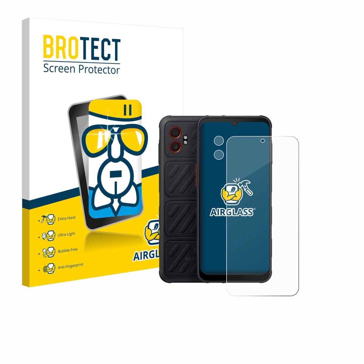 Screenprotector voor Samsung Galaxy XCover 7 Pro (Voor+Camera) Beschermglas transparant
