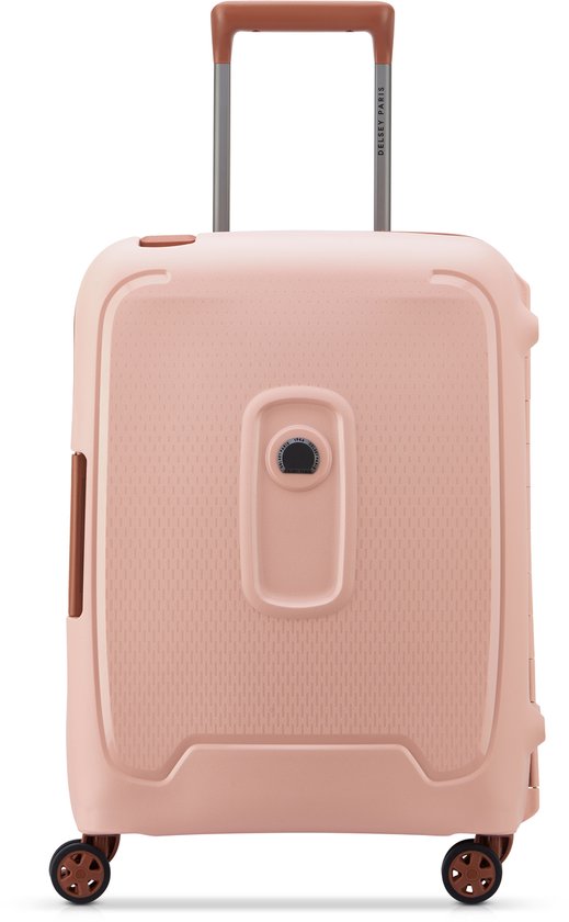 Delsey Moncey 55 cm Handbagage Koffer – 36 Liter – 3-Puntssluiting – TSA Slot – Waterbestendig – 4 Dubbele Wielen – Light Pink - Roze