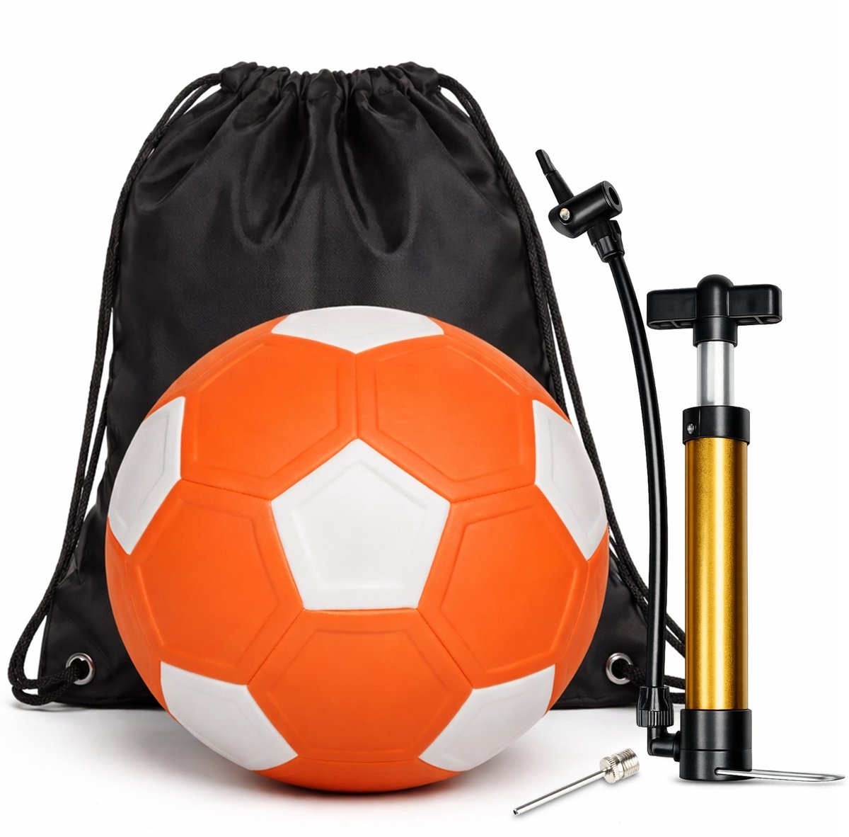 CURVKICK® Curve bal -Curveball Voetbal – Kickerball Trainingsmateriaal – Maat 5 –Oranje - Inclusief Gratis Pomp