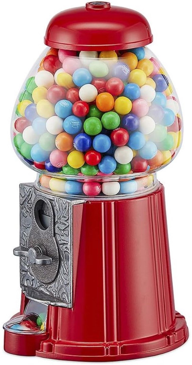 Zyrex® Kauwgomballen Automaat – Snoepmachine Met 3 Compartimenten - Vendingmachine – Meerkleuren - 12cm x 13cm x 23cm
