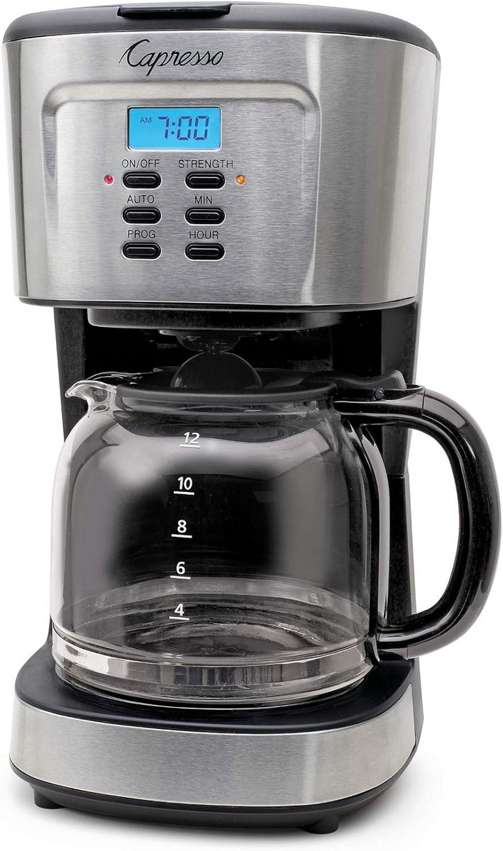 Koffiezetapparaat met Glazen Carafe voor 12 Kopjes