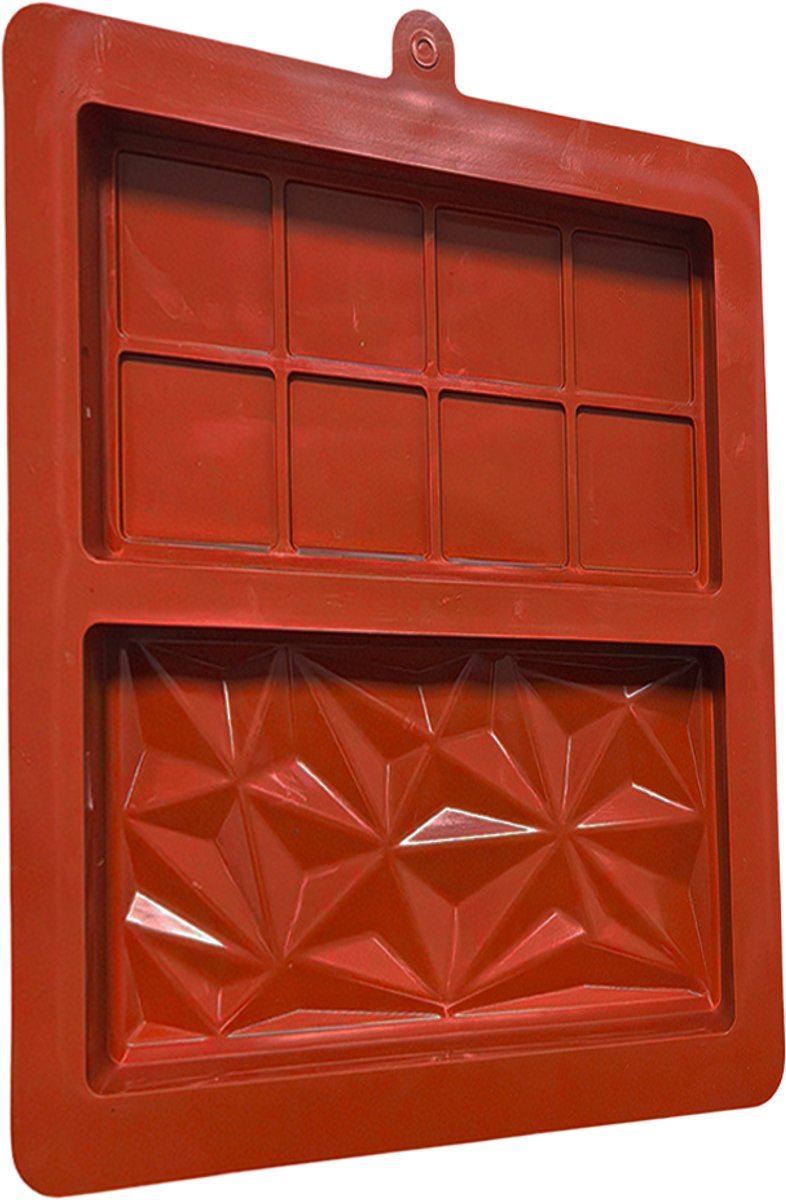 Innovaland - Chocolade mal voor Dubai Reep - Met 2 Holtes - 21 x 19 CM - Mal Voor Chocolade - Koek - Gebak - Zeep - Siliconen Bakvormen - Chocolade Bakvorm - Vorm - Mallen